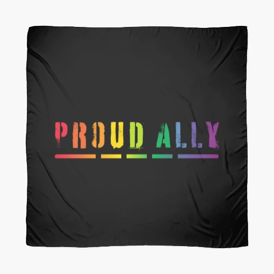 Proud Ally Pride LGBTQ, Pride Month, Rainbow Scarves