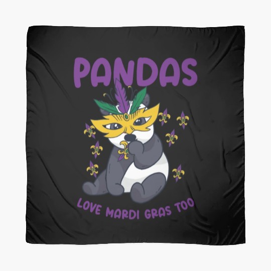 Mardi Gras Carnival Panda Mask Parade Costume Scarves