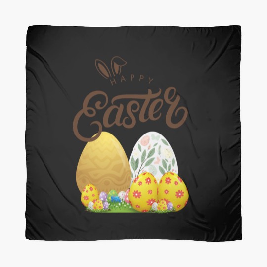 Happy easter sayings egg bunny Scarves