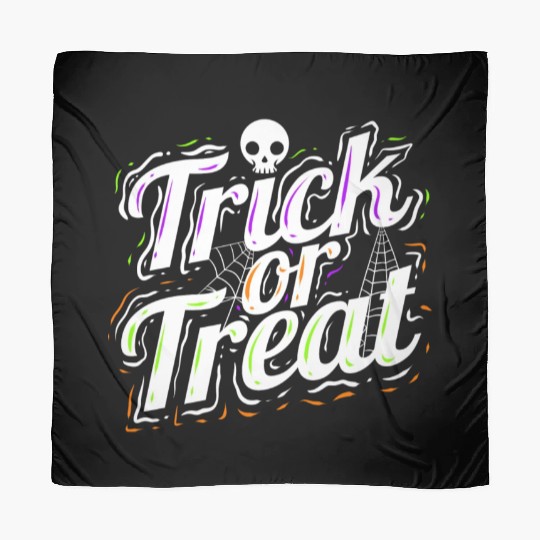 Trick Or Treat Spiderweb Halloween Scarves