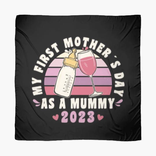 Mother's Day First Mother's Day 2023 Retro Vintage Scarves