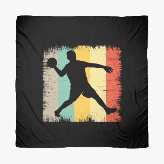Dodgeball Player Coach Team Sports Vintage Retro Scarves