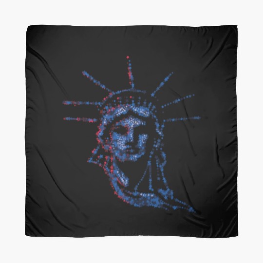 Statue Of Liberty 4th Of July American US Flag Scarves