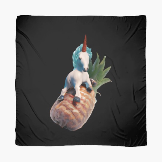 Pineapple unicorn - tropical unicorn Scarves