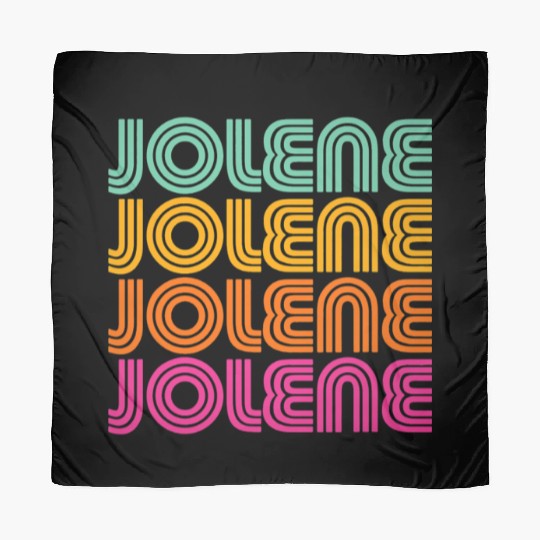Jolene Retro Vintage 70s 80s Rainbow Pink Song Sun Scarves