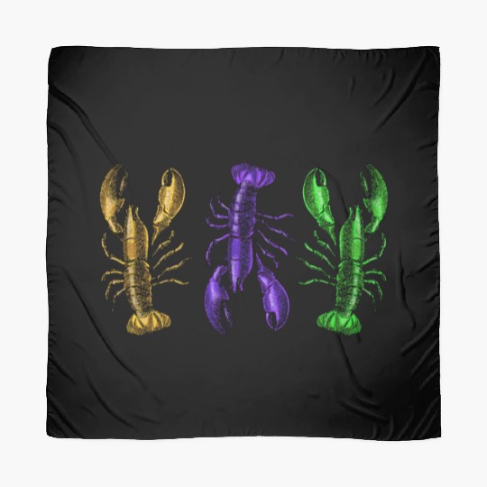 Lobster Mardi Gras Scarves
