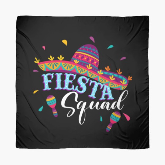 Fiesta Squad Cinco De Mayo Mexican Sombrero Family Scarves