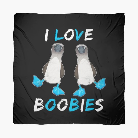I Love Boobies Funny Booby Bird Scarves