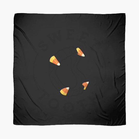Halloween Candy Corn Fangs Sweet Tooth Scarves