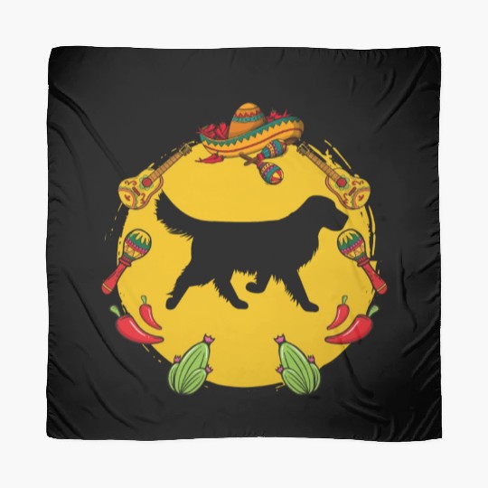 Cinco De Mayo Funny Golden Retriever Dog Lover Scarves