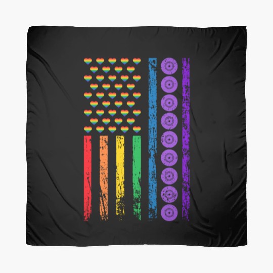 American Sports Rainbow Flag LGBT Pride Month Scarves
