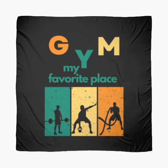 gym my favorite place Scarves