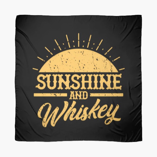 Sunshine And Whiskey Whisky Drinkers Scarves