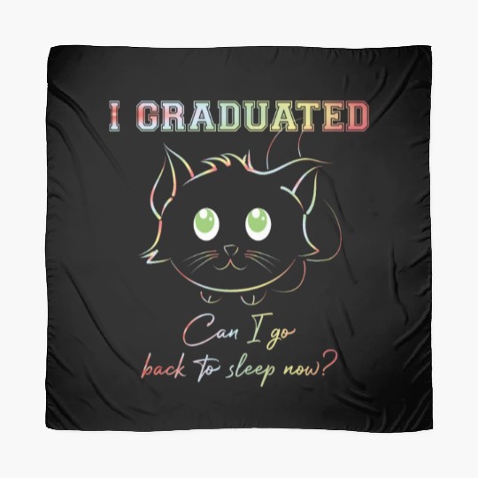 Funny Cute Can I Go Back To Sleep Graduation Scarves