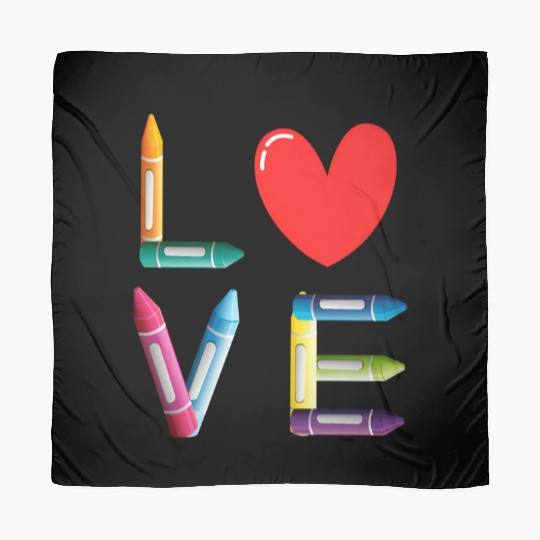 Pre-K Teacher Preschool Day Love Teachers Crayon Scarves