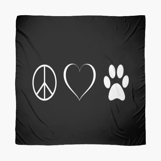 Peace love animals Scarves