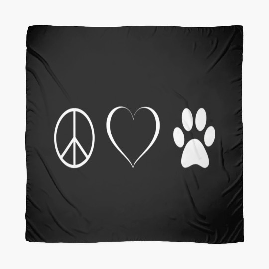Peace love animals Scarves