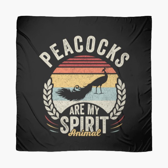 PeacocAre My Spirit Animal Peacock Scarves