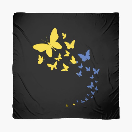 Ukraine Flag Ukrainian Butterfly Peace In Ukraine Scarves