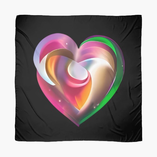 Love for Mom Heart Logo Mother's Day Scarves