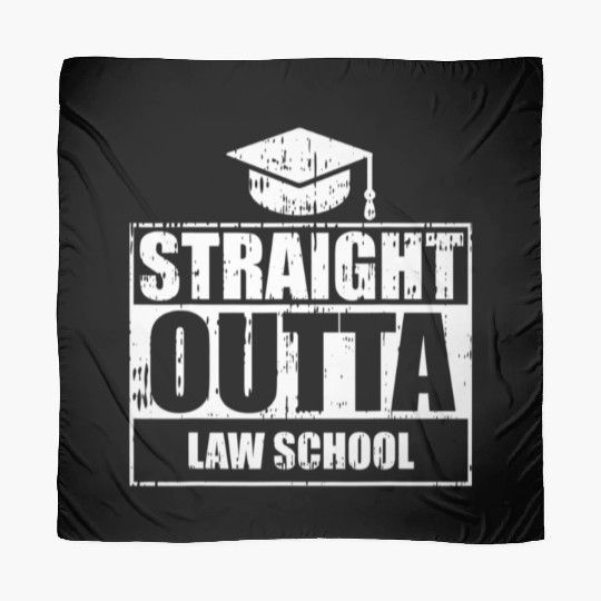 Straight Outta Law School Funny Graduate Graduatio Scarves