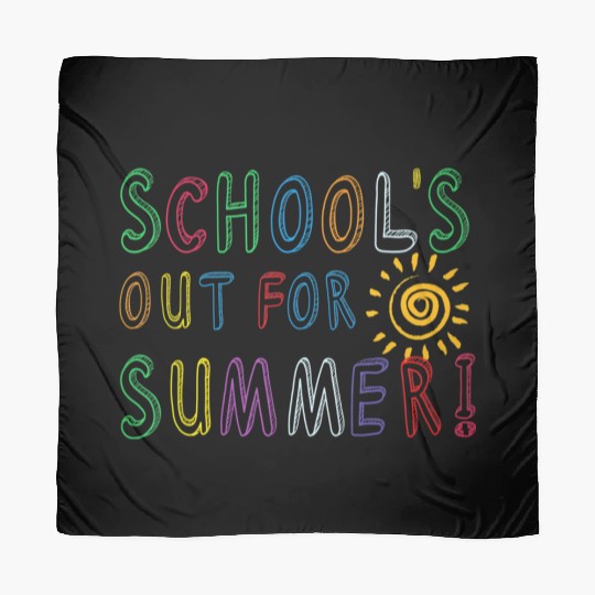 School's Out For Summer Funny Teacher Last Day Of Scarves