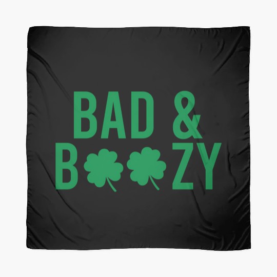 Bad And Boozy Irish St Patrick Day Drinking Scarves