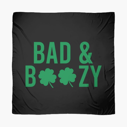 Bad And Boozy Irish St Patrick Day Drinking Scarves