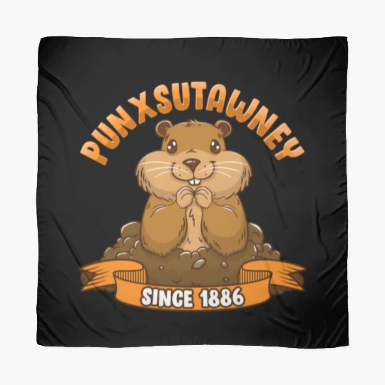 Groundhog Day Phil Ground Hog Punxsutawney Scarves