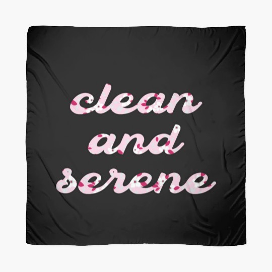 Clean and Serene pink floral Scarves