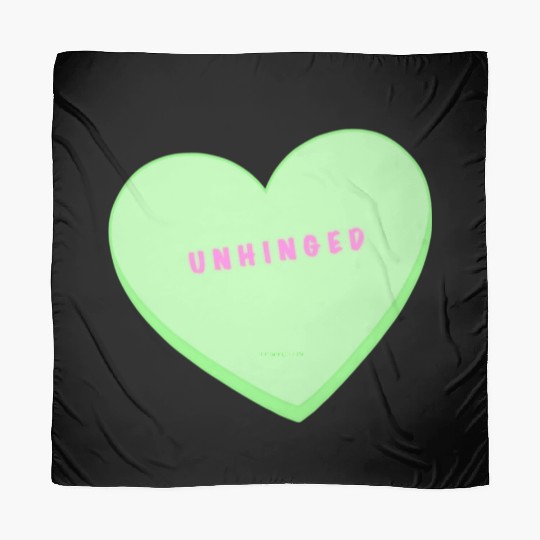 unhinged conversation heart Scarves