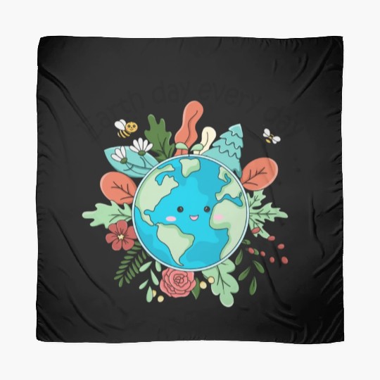 Earth Day Every Day Save The Planet Nature Lovers Scarves