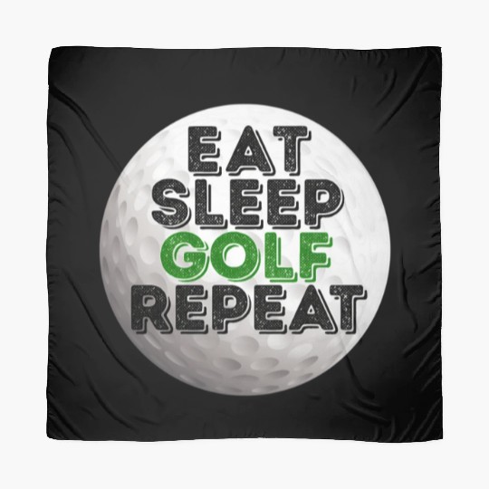 Eat Sleep Golf Repeat Golf Retirement Scarves