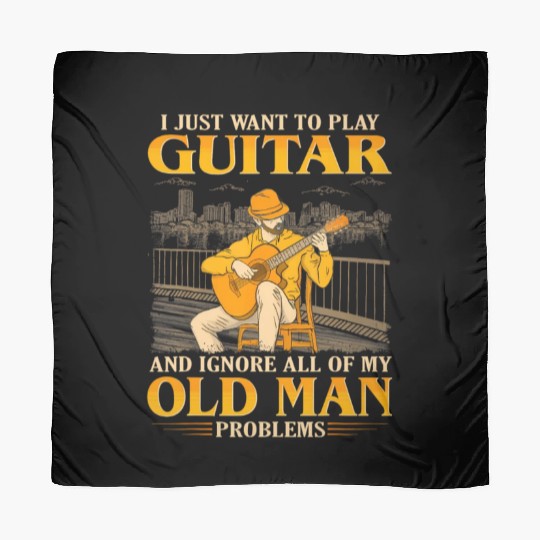 Play Guitar And Ignore All Of My Old Man Problems Scarves