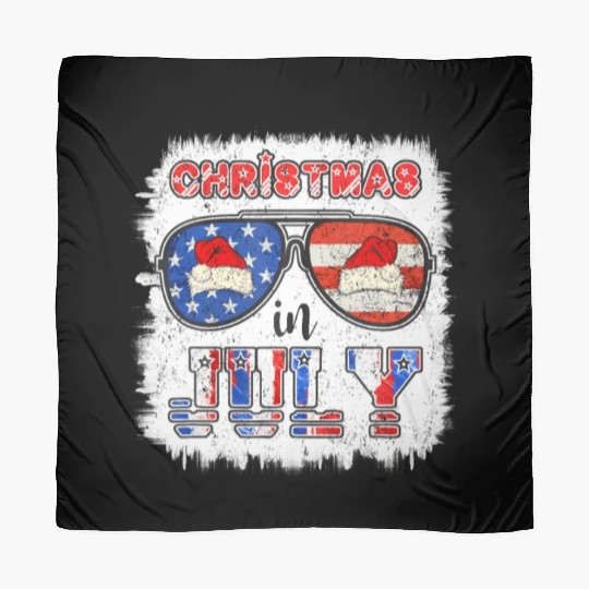 Christmas in July Santa Hat Sunglasses Summer Scarves