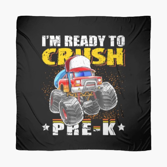 Crush Pre-K Monster Truck Backpack Back to School Scarves