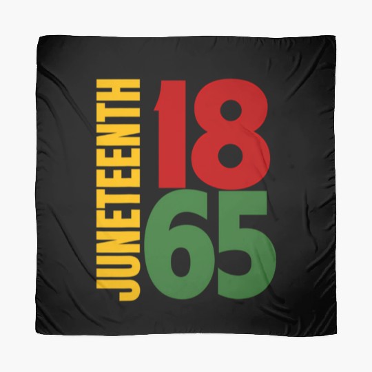 Black Proud African American For Juneteenth Scarves