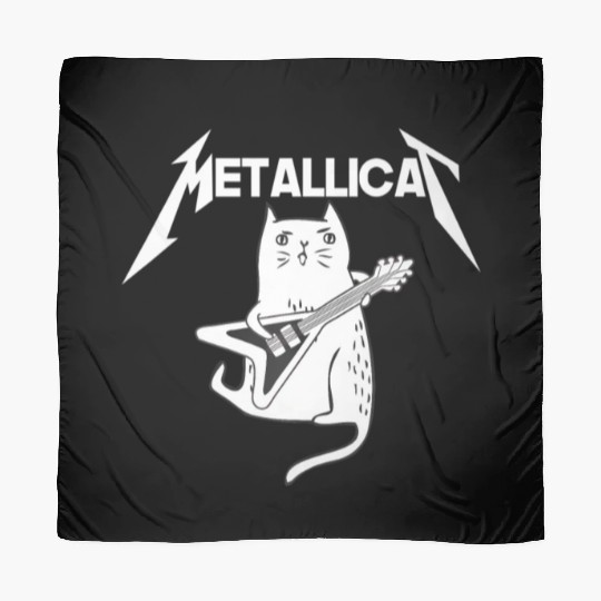 Mettalicat Rock Band Guitar Funny Christmas Scarves