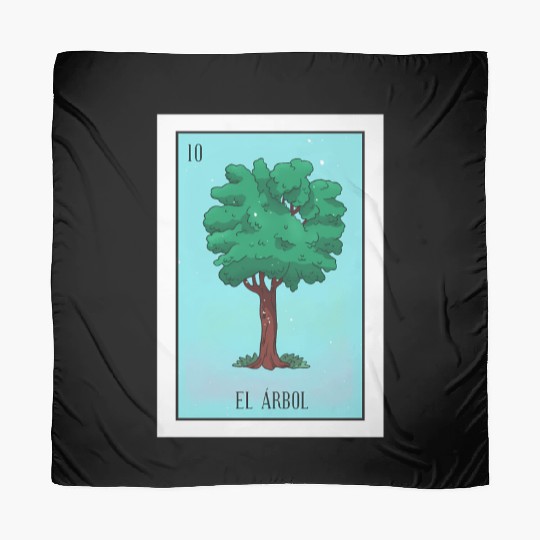 El Arbol Lottery Card The Tree Card Mecan Scarves
