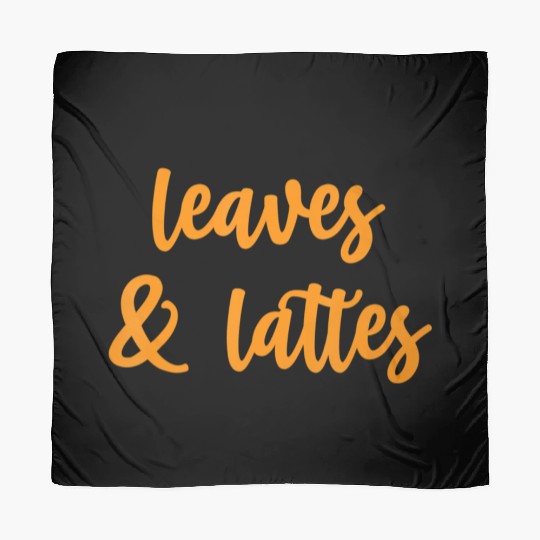 Leaves and Lattes Fall Autumn Lover Scarves