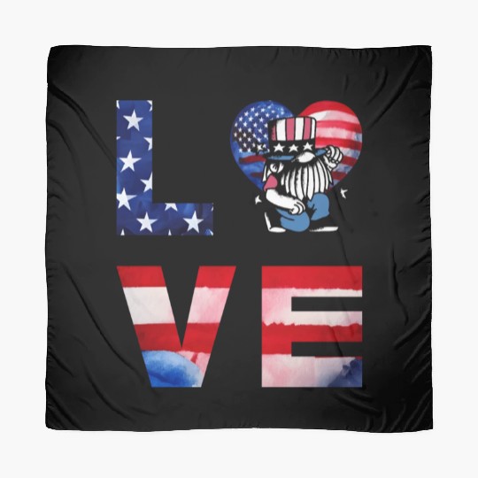 LOVE USA 4th of July Scarves