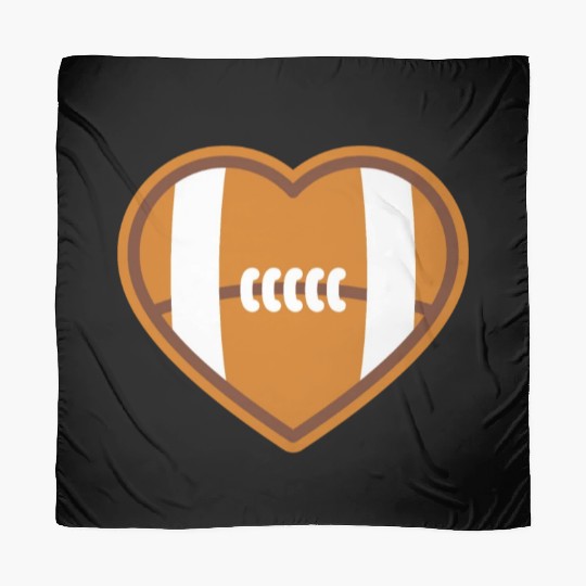 American football Player Love Heart Scarves