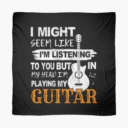 Guitar Player Thinks Only Of His Guitar Guitarist Scarves