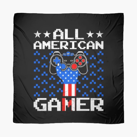 All American Gamer Independence Day Party USA Scarves