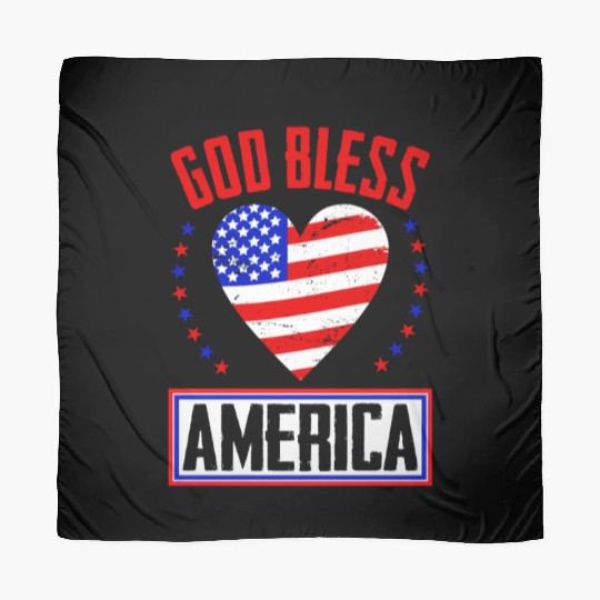 God Bless America Independence Day USA Patriot Scarves
