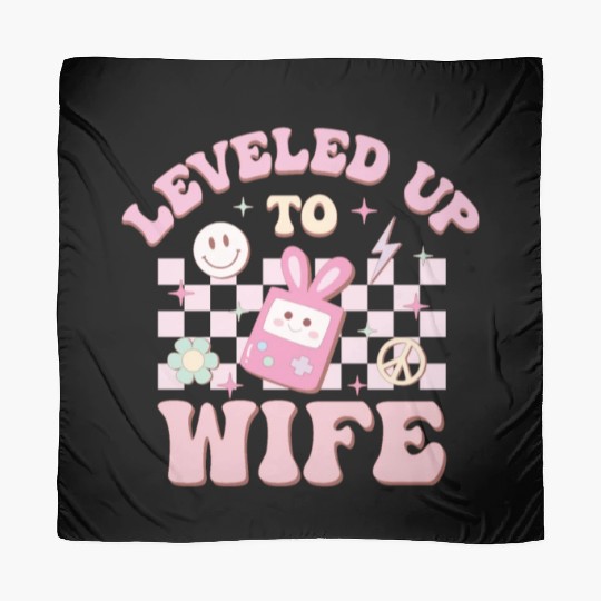 Leveled Up To Wife, Happy Game Day Scarves