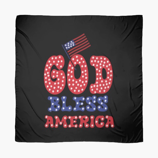 PATRIOTIC DAY GOD BLESS AMERICA Scarves