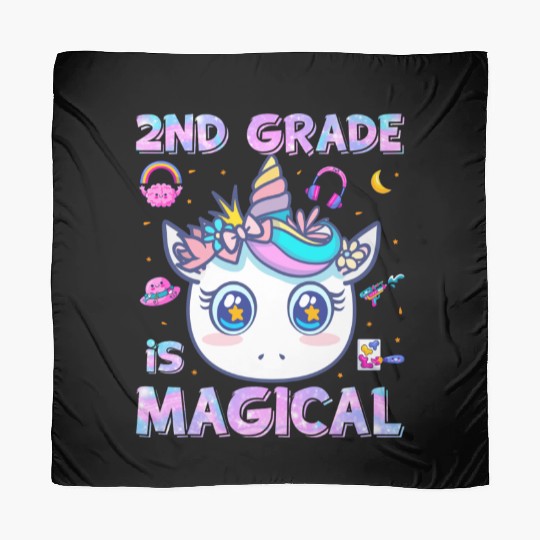 2nd Grade Is Magical Unicorn Back to School Scarves
