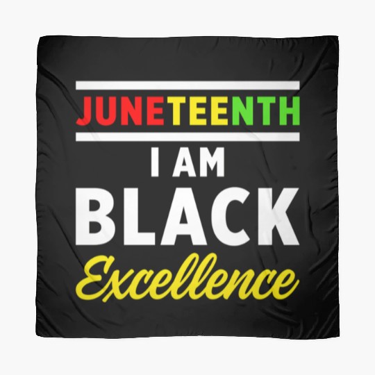 Juneteenth Excellence Black African American Flag Scarves