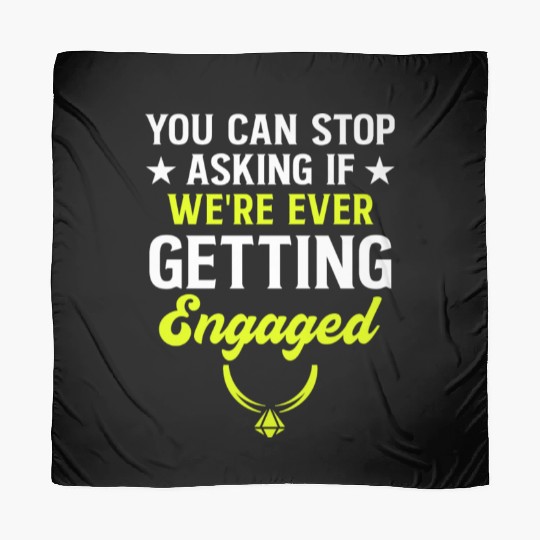Funny Engagement Design Save The Date 0 Scarves